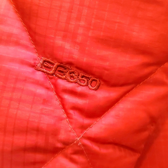 Eddie Bauer womens down 650 fill red parka NWOT SMALL - Picture 2 of 8